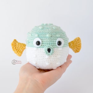 CROCHET PATTERN CARRIE the Blowfish Amigurumi / Stuffed Doll / Easy Instructions / Baby / Handmade Plushie / Sea pdf only image 5