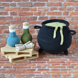 CROCHET PATTERN -  WITCHCRAFT Set / Amigurumi / Halloween / Fall / Toy / Easy Instructions / Handmade - pdf only