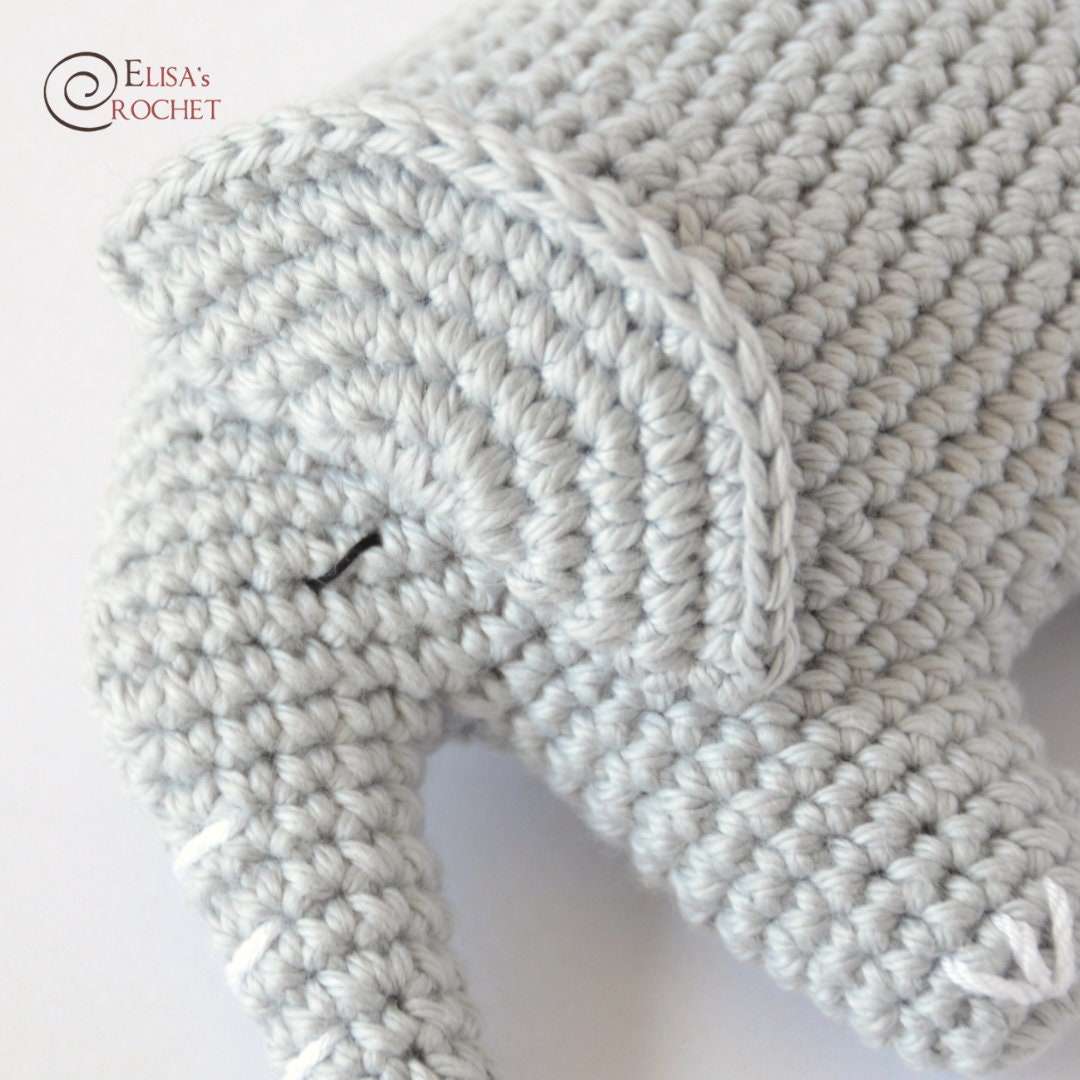 CROCHET PATTERN Sweet ELEPHANT Amigurumi Doll / Stuffed Doll - Etsy