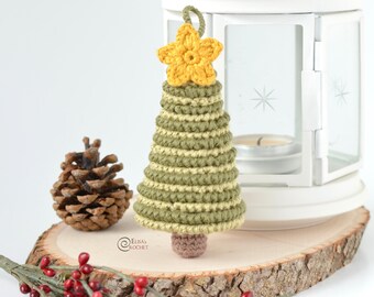 CROCHET PATTERN - Little Christmas Tree / Amigurumi / Stuffed Doll / Easy Instructions / Handmade / Christmas - pdf only