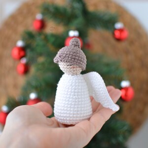 CROCHET PATTERN Little Angel / Amigurumi / Stuffed Toy / Easy Instructions / Handmade / Decor / Christmas / Christmas Tree pdf only image 3