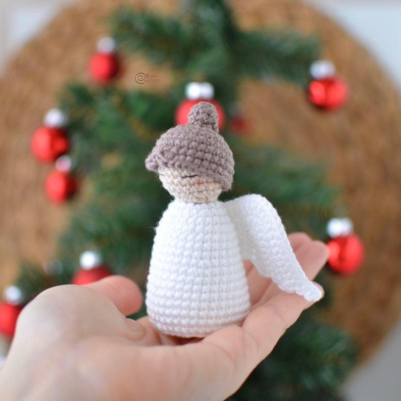 CROCHET PATTERN Little Angel / Amigurumi / Stuffed Toy / Easy Instructions / Handmade / Decor / Christmas / Christmas Tree pdf only image 3