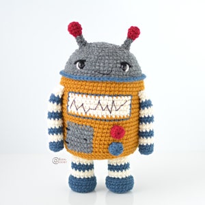 CROCHET PATTERN Pixie the ROBOT / Amigurumi / Stuffed Toy / Easy Instructions / Handmade pdf only image 2