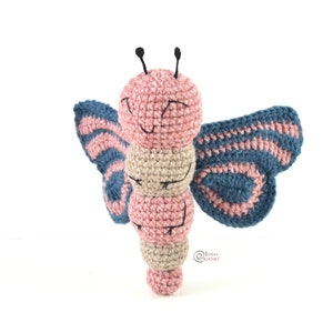 CROCHET PATTERN AVA the Butterfly / Amigurumi / Stuffed Toy / Outer Space / Insect / Easy Instructions / Handmade pdf only image 6