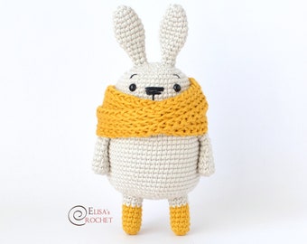 CROCHET PATTERN - COCO the Rabbit Amigurumi / Stuffed Doll / Easy Instructions / Fall / Handmade / Bunny - pdf only