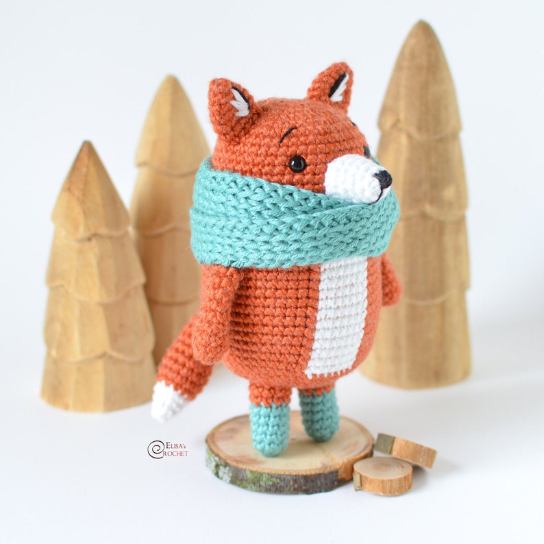 CROCHET PATTERN RUDY the Fox / Amigurumi / Stuffed Doll / Easy Instructions / Animals / Handmade pdf only image 1