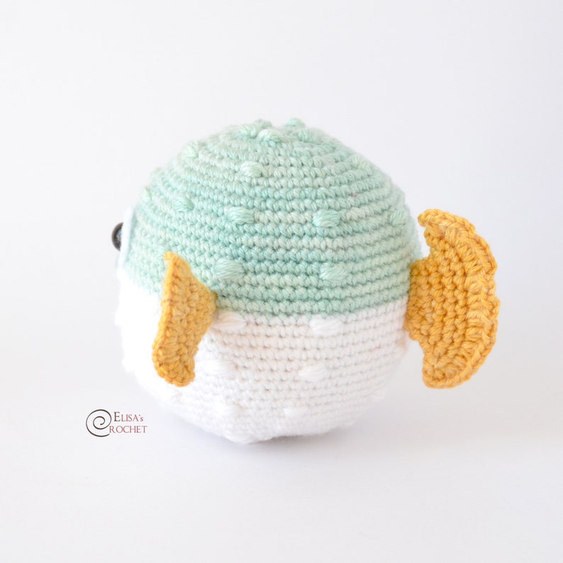 CROCHET PATTERN CARRIE the Blowfish Amigurumi / Stuffed Doll / Easy Instructions / Baby / Handmade Plushie / Sea pdf only image 4