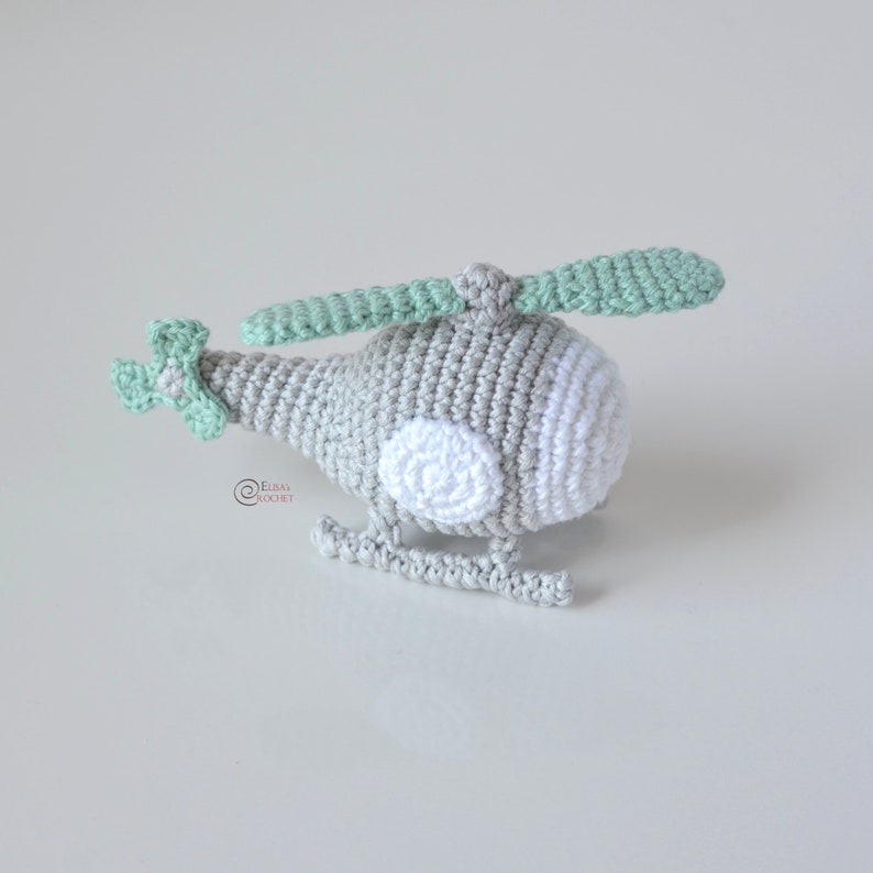 CROCHET PATTERN HELICOPTER/ Amigurumi / Stuffed Doll / Easy Instructions / Handmade/ Vehicle pdf only image 7