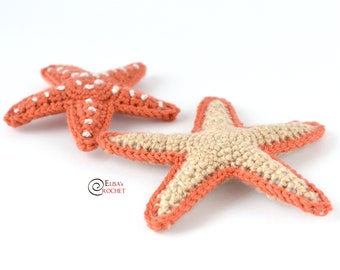 CROCHET PATTERN - SEA Stars Amigurumi / Stuffed Doll / Easy Instructions / Baby / Handmade Plushie / Sea - pdf only