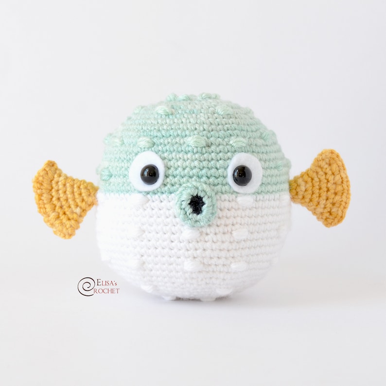 CROCHET PATTERN CARRIE the Blowfish Amigurumi / Stuffed Doll / Easy Instructions / Baby / Handmade Plushie / Sea pdf only image 3