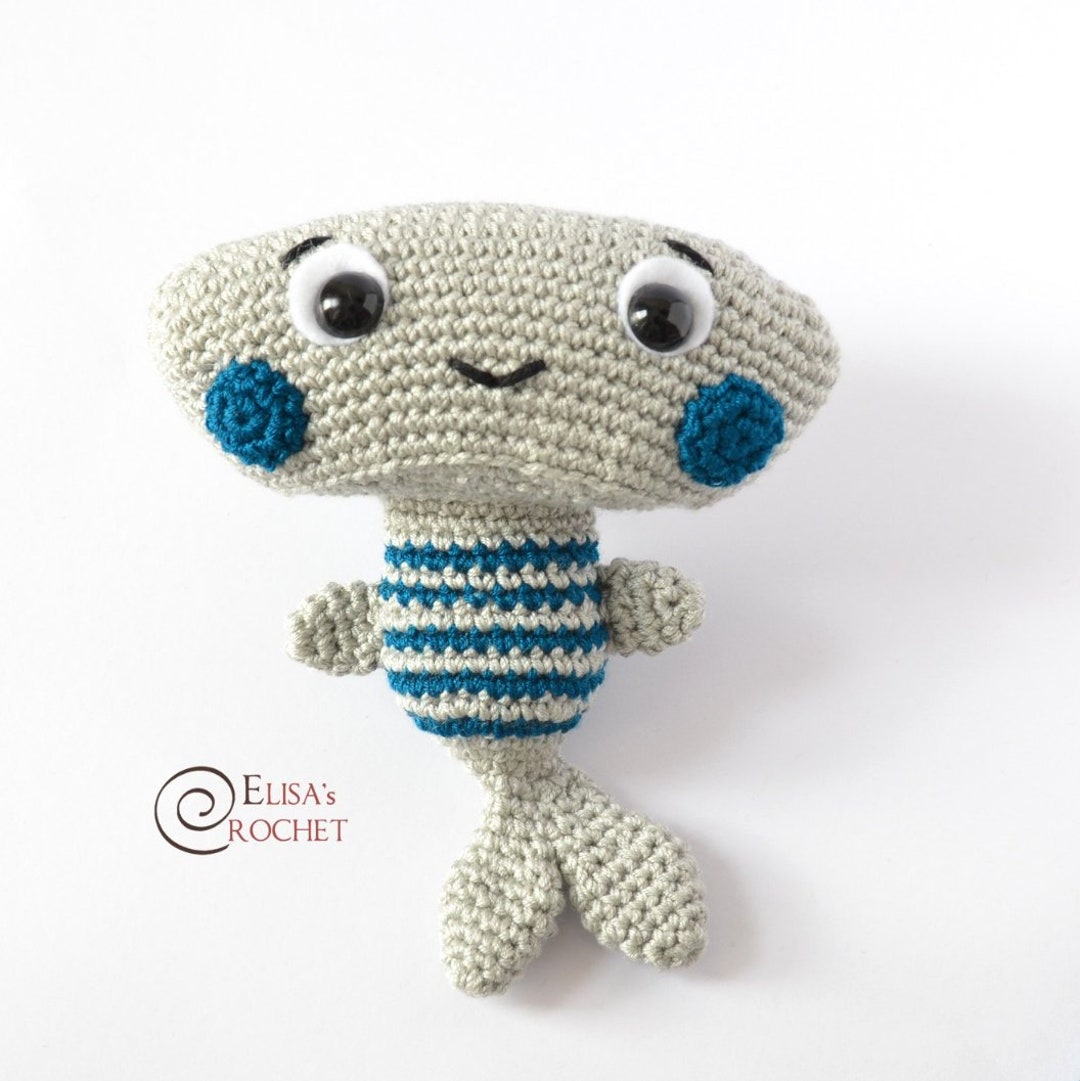 CROCHET PATTERN - Hammerhead Shark Amigurumi Doll / Stuffed Doll / Easy ...