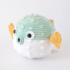 CROCHET PATTERN CARRIE the Blowfish Amigurumi / Stuffed Doll / Easy Instructions / Baby / Handmade Plushie / Sea pdf only image 1