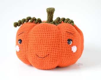 CROCHET PATTERN -  Kleo the PUMPKIN / Amigurumi / Fall / Autumn / Thanksgiving / Baby Nursery / Easy Instructions / Handmade - pdf only