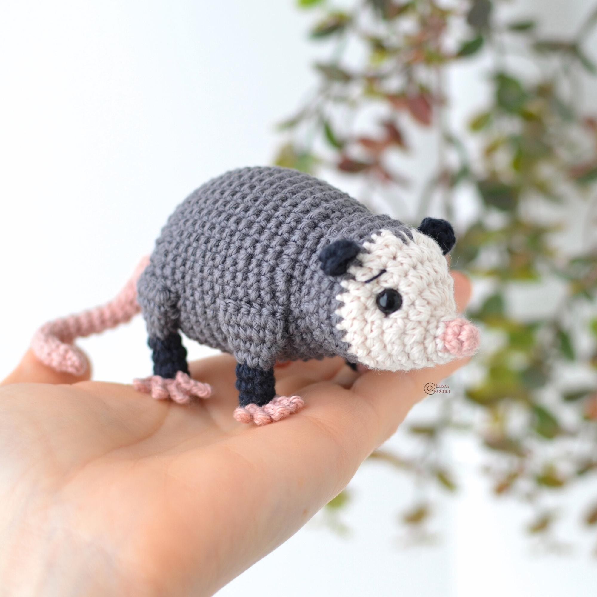 39 Opossum Crochet Patterns for Cute, Quirky Amigurumi Projects 7 Polly the Opossum Amigurumi Crochet pattern English only