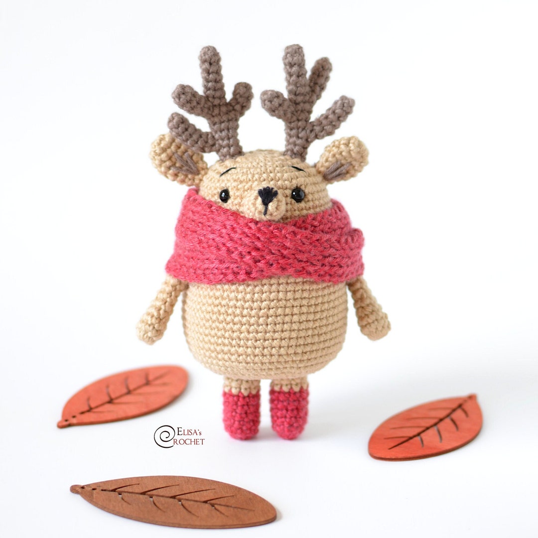 Anne-Claire petit のトナカイ編みぐるみセット壁飾り Anne-Claire petit のトナカイ編みぐるみセット壁飾り