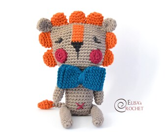 Cecil the LION | PDF Amigurumi Crochet pattern | English only