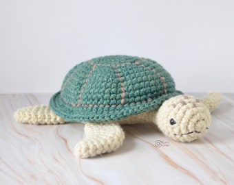 CROCHET PATTERN - CLOË the Sea Turtle / Amigurumi / Easy Instructions / Handmade/ Christmas / Sea / Ocean / Beach - pdf only