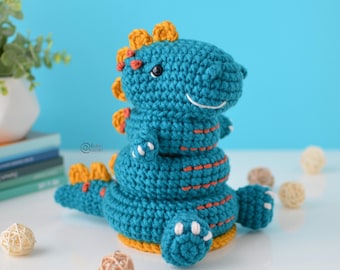 DINO Stacking Toy | PDF Amigurumi Crochet pattern | English only