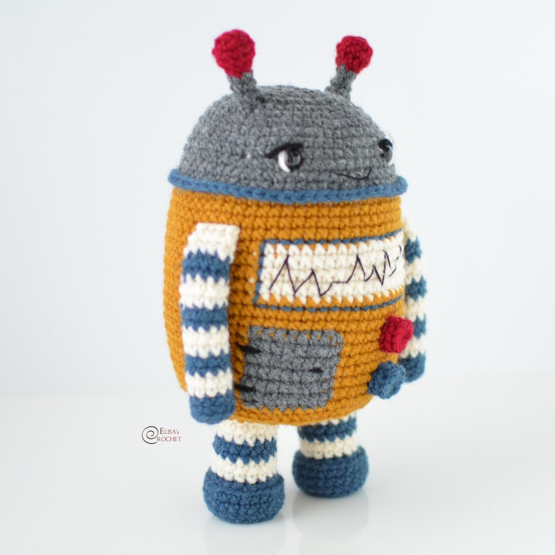 CROCHET PATTERN Pixie the ROBOT / Amigurumi / Stuffed Toy / Easy Instructions / Handmade pdf only image 3