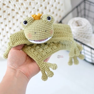 CROCHET PATTERN FROG Safety Blanket / Amigurumi / Stuffed Doll / Easy Instructions / Handmade/ Baby Nursery pdf only image 2