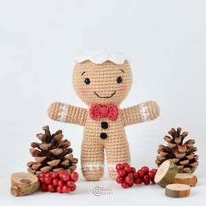 CROCHET PATTERN GINGERBREAD Man / Amigurumi / Stuffed Doll / Easy Instructions / Handmade / Christmas pdf only image 6