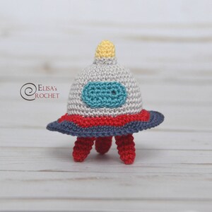 CROCHET PATTERN Outer Space Amigurumi Collection / Astronaut-Robot-Alien-Ufo-Rocket / Handmade pdf only image 6