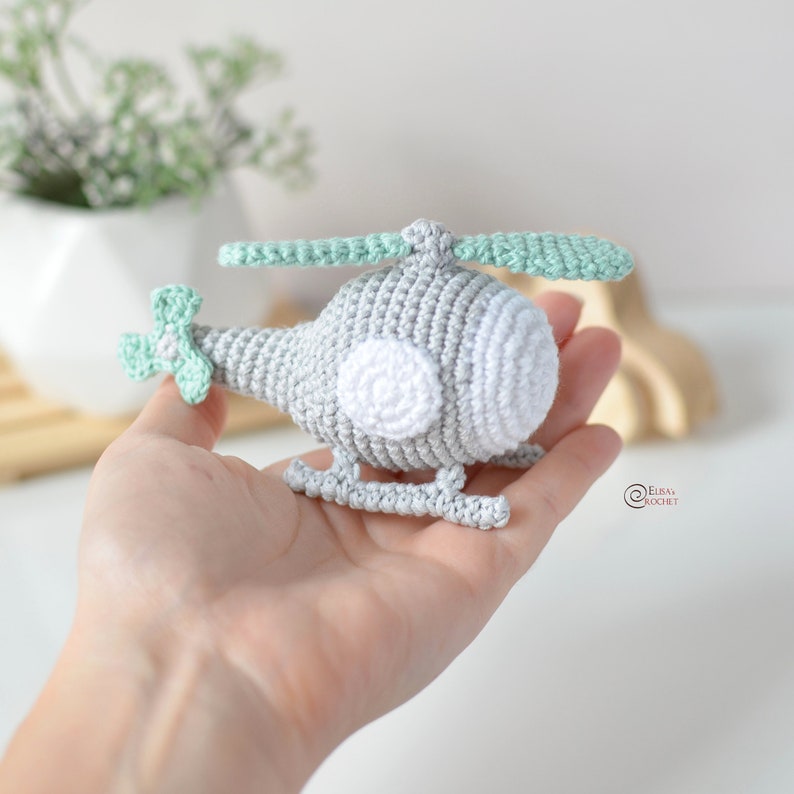 CROCHET PATTERN HELICOPTER/ Amigurumi / Stuffed Doll / Easy Instructions / Handmade/ Vehicle pdf only image 2