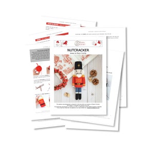 CROCHET PATTERN NUTCRACKER / Amigurumi / Stuffed Doll / Easy Instructions / Handmade/ Christmas pdf only image 6