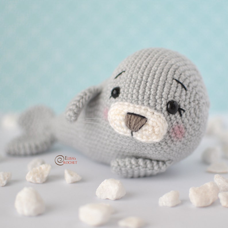CROCHET PATTERN BENNY the Seal Amigurumi / Stuffed Doll / Easy Instructions / Ocean / Polar / Snow / Handmade / Bird pdf only image 3