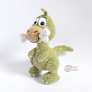 CROCHET PATTERN - ALBERT the Dinosaur Amigurumi / Dino / Stuffed Doll / Easy Instructions / Handmade Plushie - pdf only