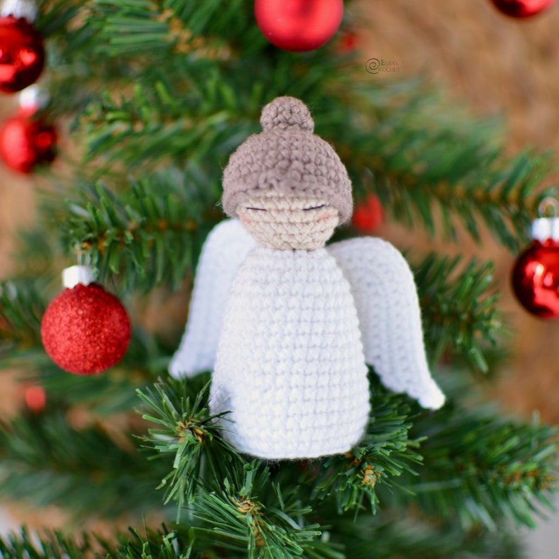 CROCHET PATTERN Little Angel / Amigurumi / Stuffed Toy / Easy Instructions / Handmade / Decor / Christmas / Christmas Tree pdf only image 2