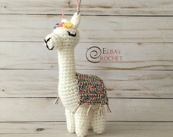 CROCHET PATTERN - VIOLET the Alpaca Amigurumi doll / Stuffed Doll / Easy Instructions / Handmade Plushie - pdf only