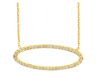 CZ OVAL Necklace