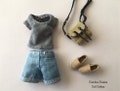 1:12 miniature shorts for Heidi Ott, Phicen TBLeague, Figma dolls in denim MADE TO ORDER product logo