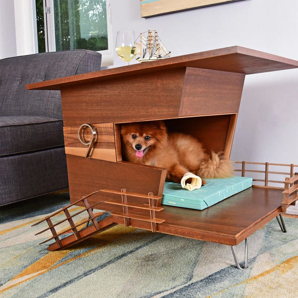 Modern Dog Bed. Side Table Furniture. Lifeguard Tower 9