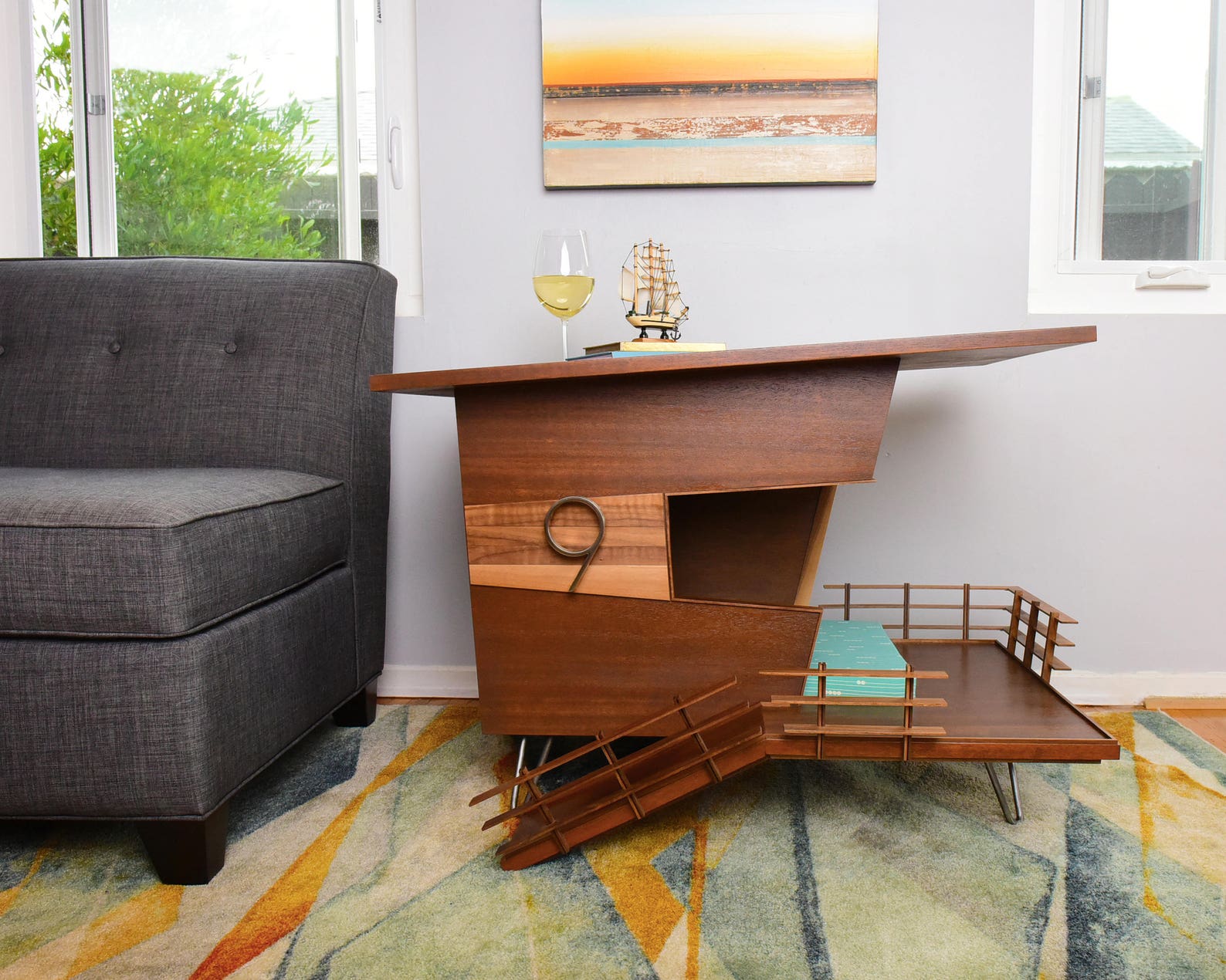 Modern Dog House Side Table Dog Tower 9 Etsy