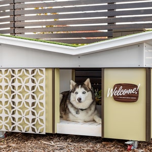 mid century dog house