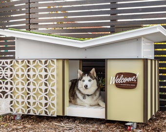Modern Dog House. Mid Century Butterfly House