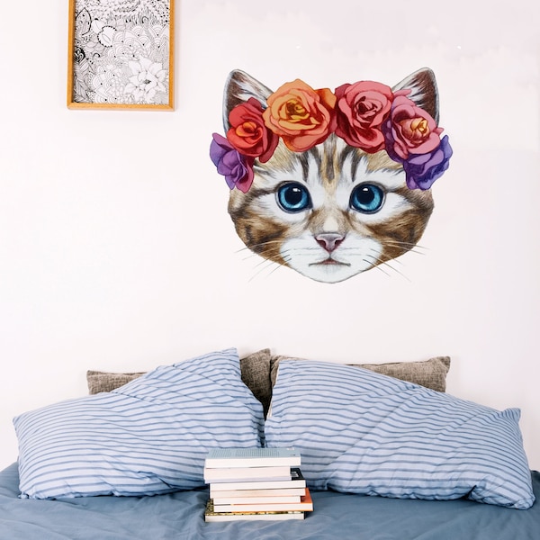 Cat Wall Decals Etsy