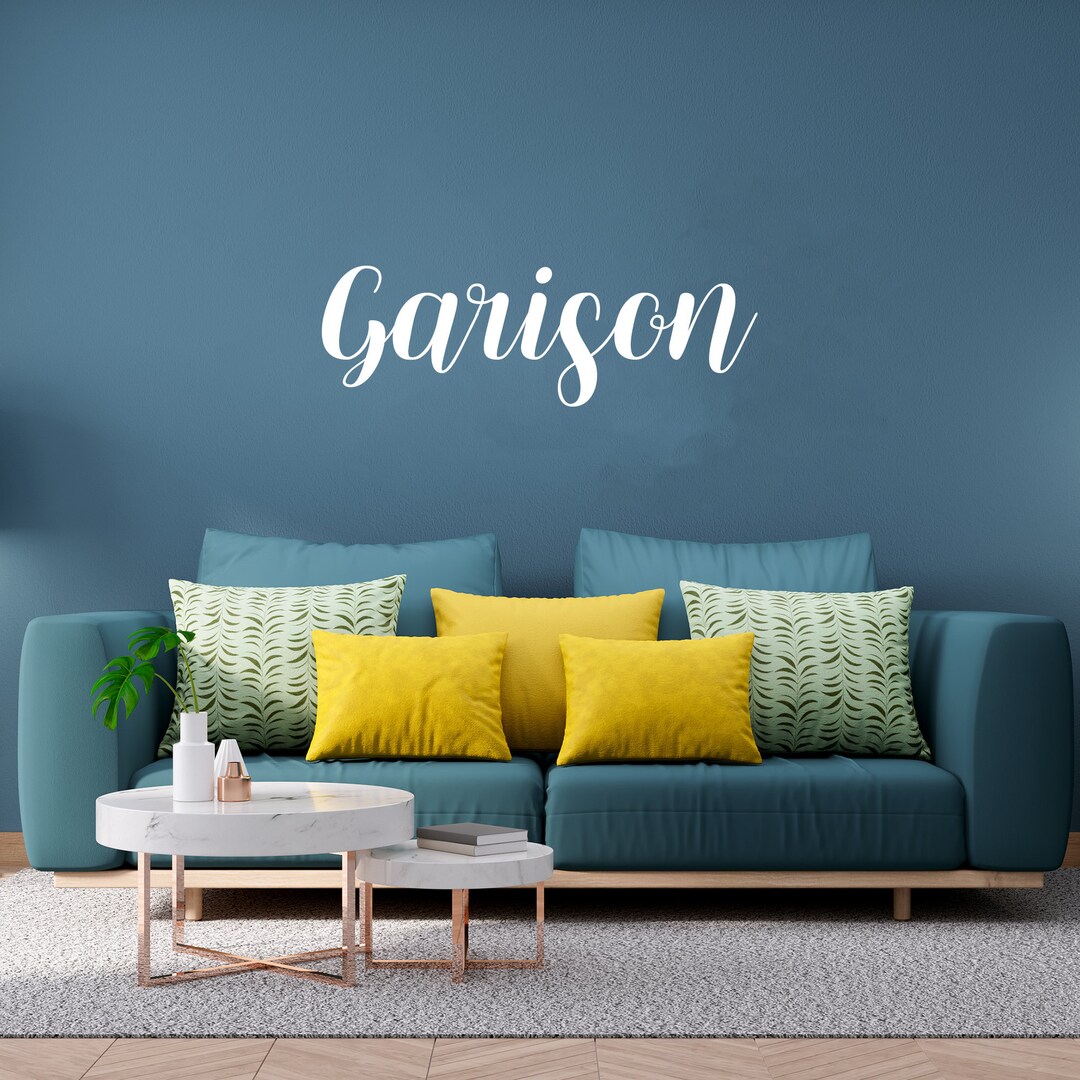 Your Custom Name Wall Decal Create Your Own Personalized Etsy