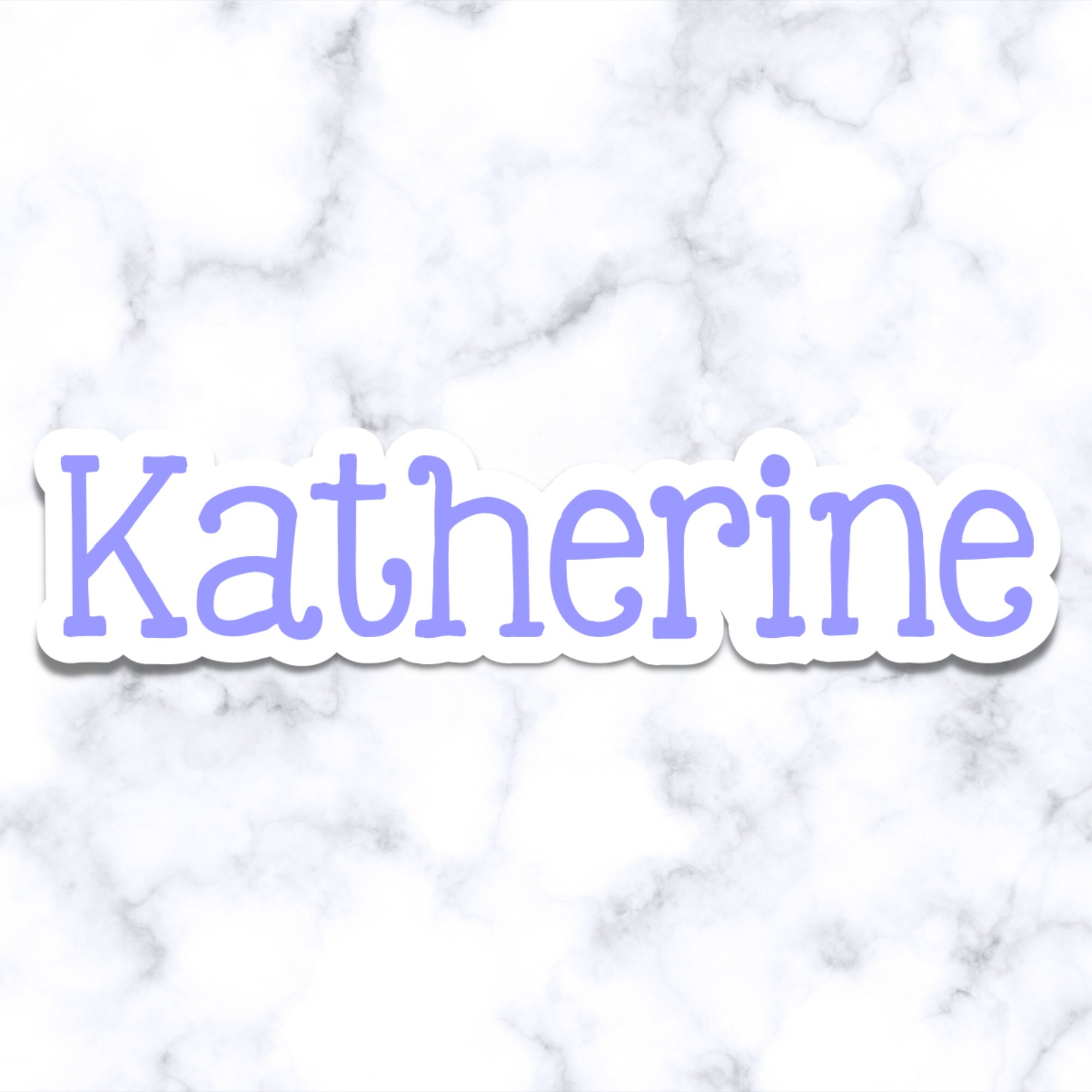 Personalized Name Sticker Cute Custom Stickers Custom Laptop Etsy