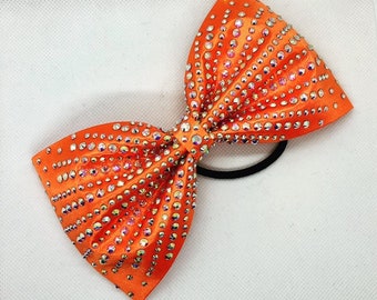 Sewn Satin Tailless Bow with Sunray Burst in your color choice