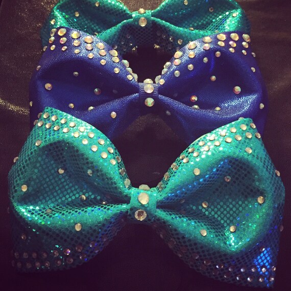 Cheer Hair Bow For Short Hair Headband Clip Your Color Etsy