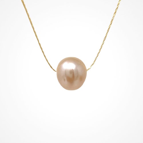 White Freshwater PEARL Silk String NECKLACE or BRACELET Etsy