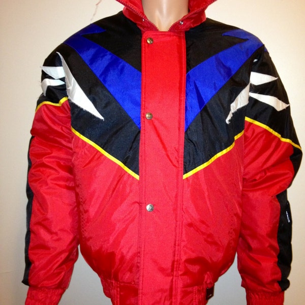 SALE YAMAHA Snowmobile sportswear Winter Riding Jacket Coat Parka Bright RED size Large