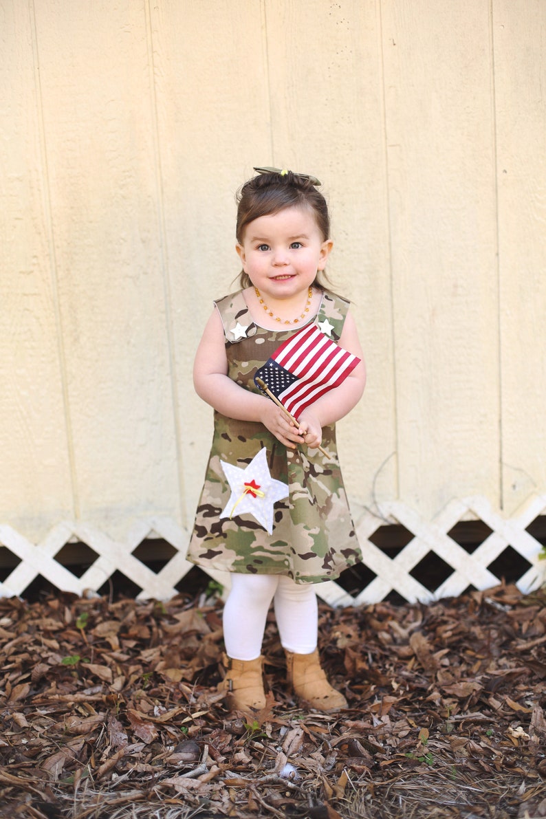 Girl OCP Jumper Dress Girl Dress Girl Army Dress Girl Etsy
