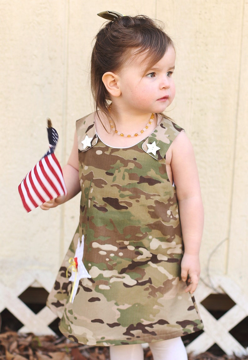Girl OCP Jumper Dress Girl Dress Girl Army Dress Girl Etsy