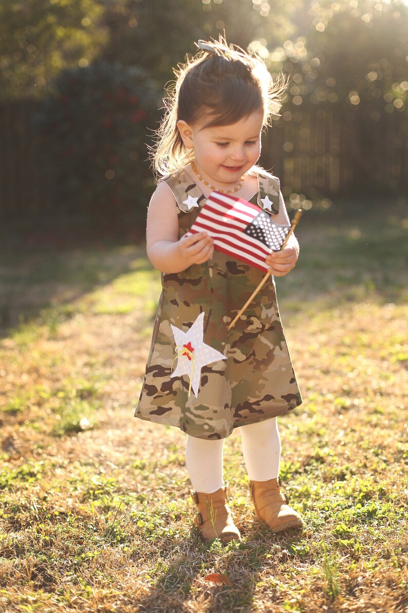 Girl OCP Jumper Dress Girl Dress Girl Army Dress Girl Etsy