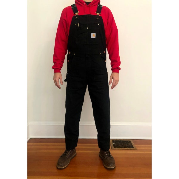 Custom Tailored Carhartt Overalls Black & Carhartt Brown