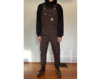 Custom Tailored Carhartt Overalls Dark Brown